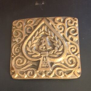 Vintage Brass Belt Buckle (See Description)